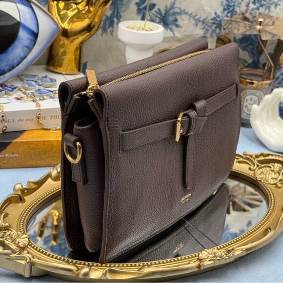 🆕 OROTON 🧿 NWOT Margot Crossbody, Brown Bear Pebble Leather - Picture 5 of 16